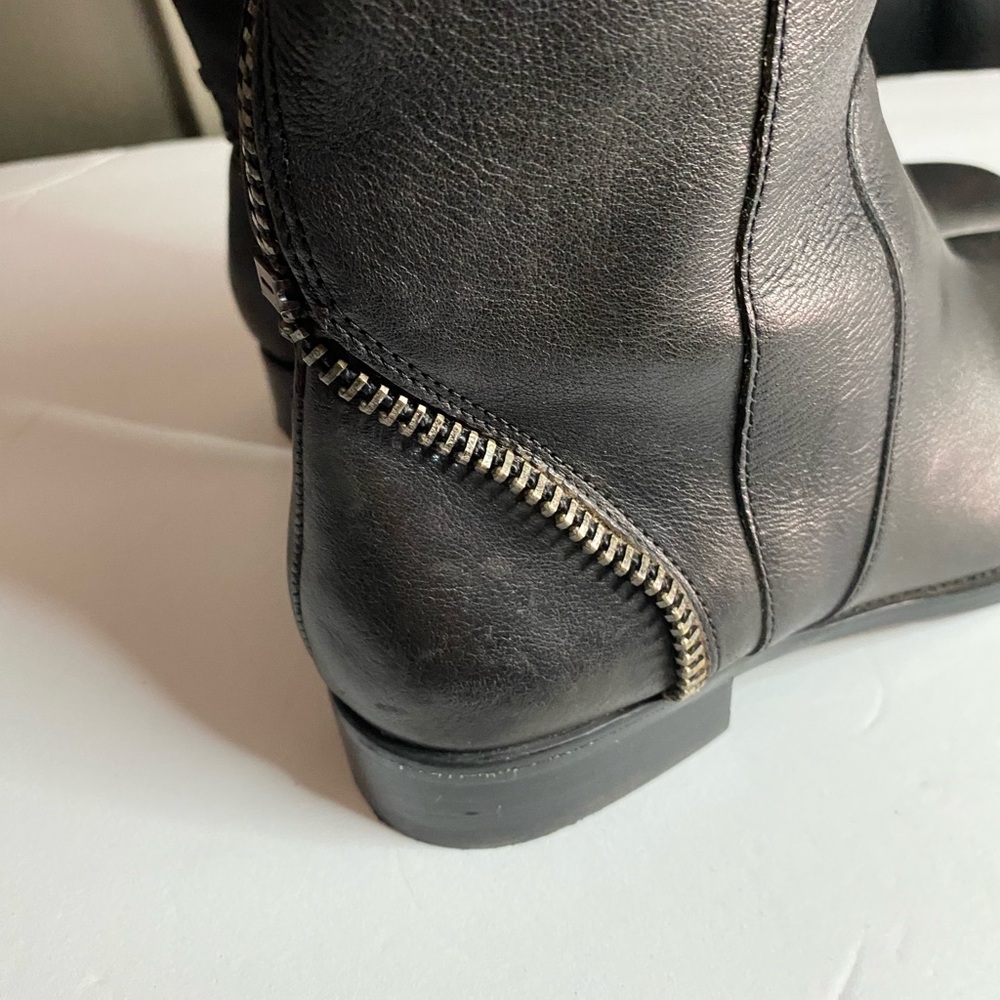 Arturo Chiang Atalicity Black Leather Knee High Riding Boots 7.5 Equestrian - Picture 8 of 15